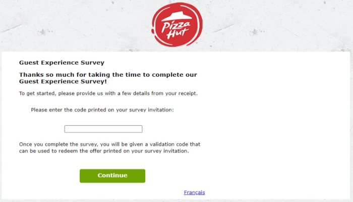www.pizzahutlistens.ca - Pizza Hut Canada Survey - Win a Free Coffee
